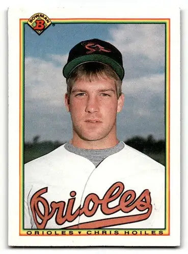 1990 Bowman #259 Chris Hoiles Baltimore Orioles Baseball Cards EX/NM ID:64381 - Baseball Card Single