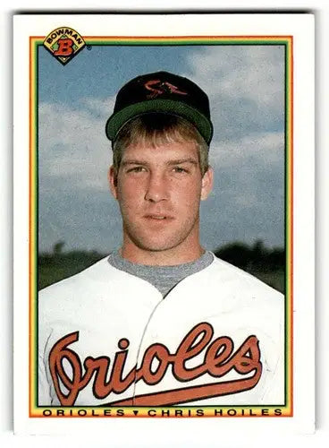 1990 Bowman #259 Chris Hoiles Baltimore Orioles Baseball Cards EX/NM ID:61648 - Baseball Card Single