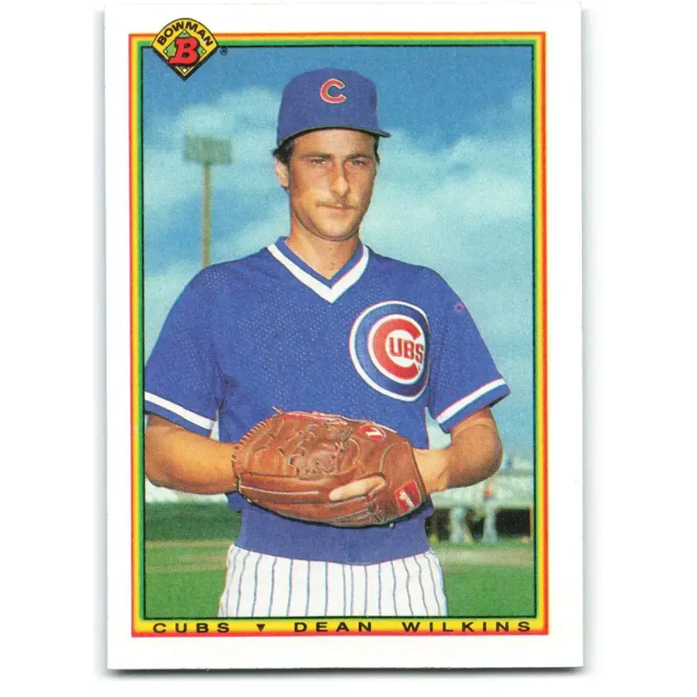 1990 Bowman #26 Dean Wilkins NM-MT RC Rookie Chicago Cubs Baseball Card - Baseball Card Single