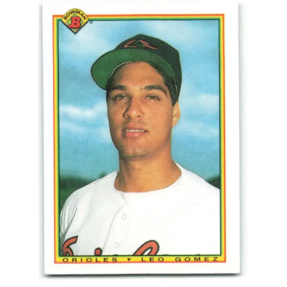 1990 Bowman #262 Leo Gomez NM-MT RC Rookie Baltimore Orioles Baseball Card - Baseball Card Single