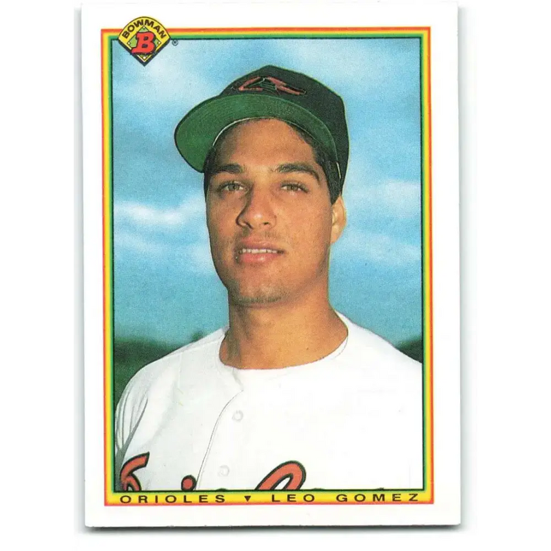 1990 Bowman #262 Leo Gomez NM-MT RC Rookie Baltimore Orioles Baseball Card - Baseball Card Single