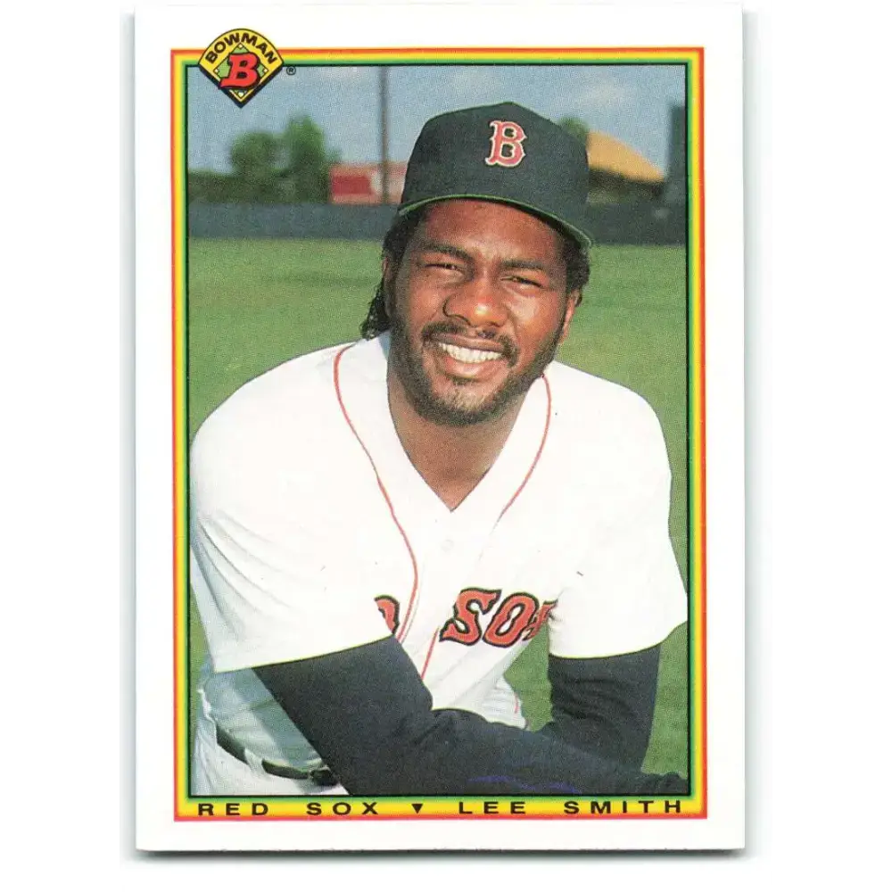 1990 Bowman #263 Lee Smith NM-MT Boston Red Sox Baseball Card - Baseball Card Single