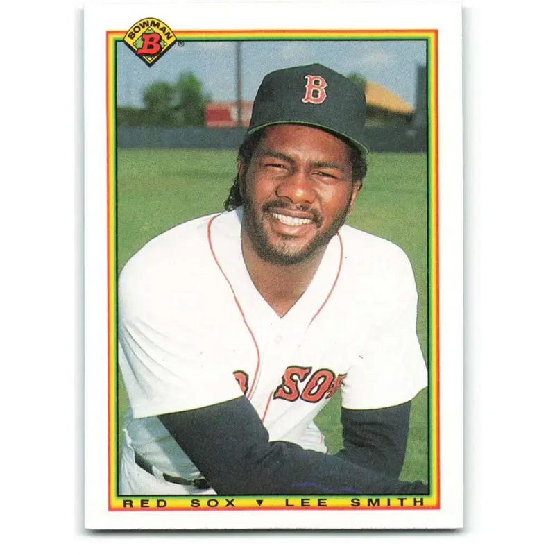 1990 Bowman #263 Lee Smith NM-MT Boston Red Sox Baseball Card - Baseball Card Single