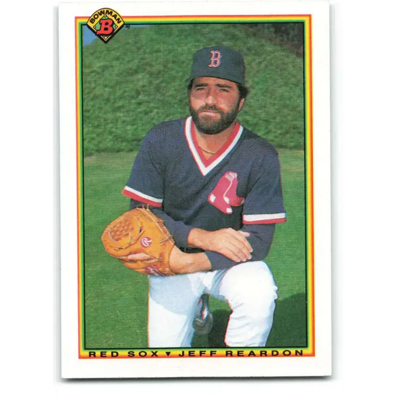 1990 Bowman #265 Jeff Reardon NM-MT Boston Red Sox Baseball Card - Baseball Card Single
