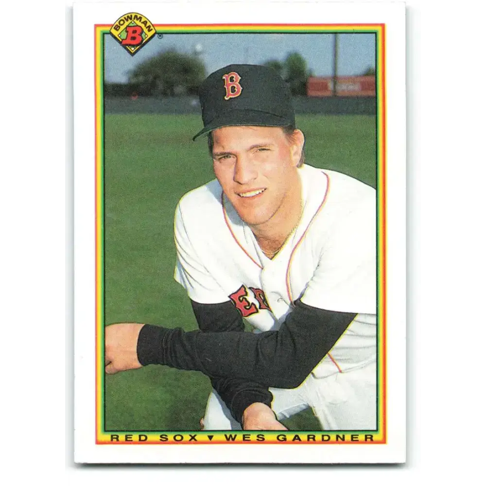 1990 Bowman #266 Wes Gardner NM-MT Boston Red Sox Baseball Card - Baseball Card Single