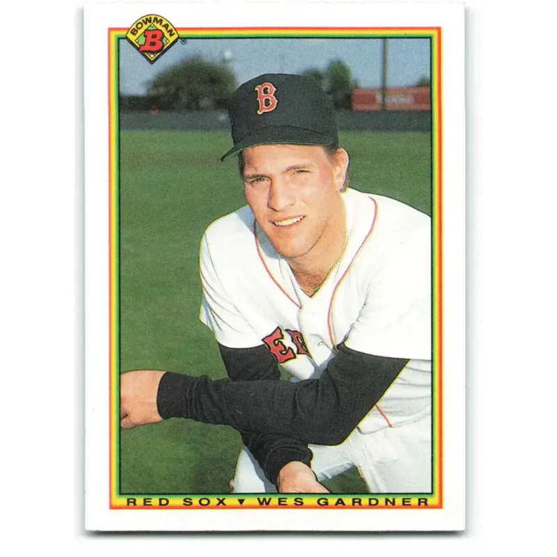 1990 Bowman #266 Wes Gardner NM-MT Boston Red Sox Baseball Card - Baseball Card Single