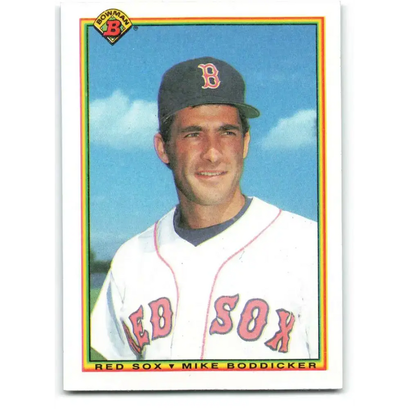 1990 Bowman #267 Mike Boddicker NM-MT Boston Red Sox Baseball Card - Baseball Card Single