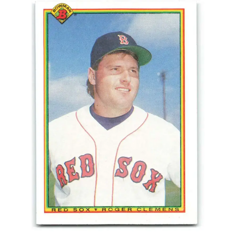 1990 Bowman #268 Roger Clemens NM-MT Boston Red Sox Baseball Card - Baseball Card Single