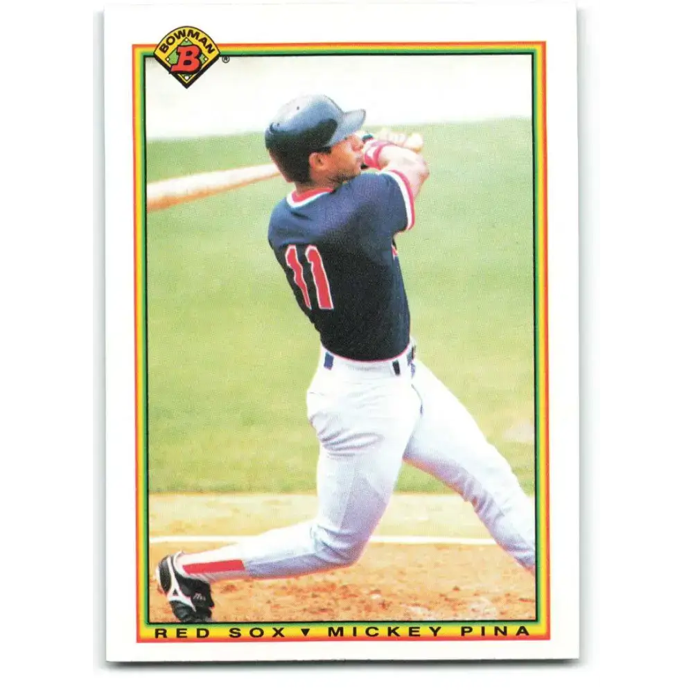 1990 Bowman #270 Mickey Pina NM-MT RC Rookie Boston Red Sox Baseball Card - Baseball Card Single