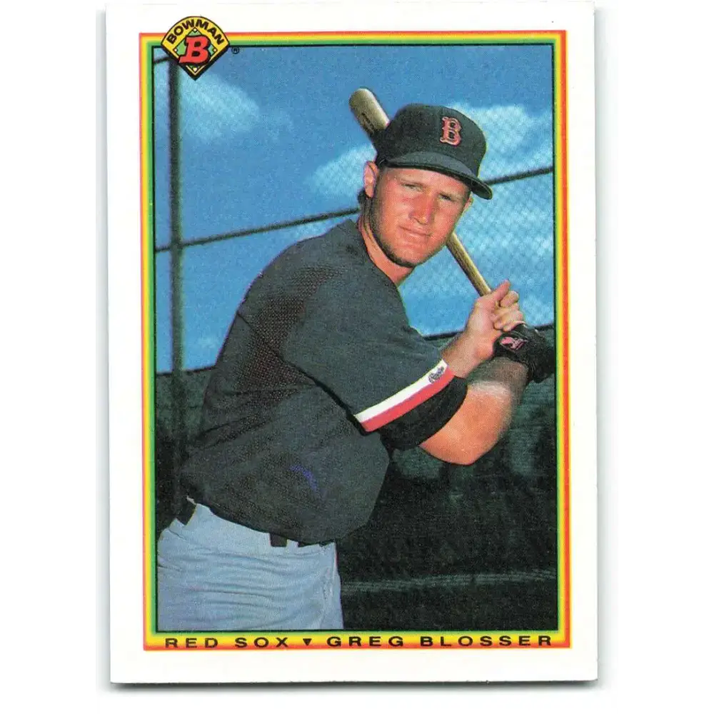 1990 Bowman #278 Greg Blosser NM-MT RC Rookie Boston Red Sox Baseball Card - Baseball Card Single