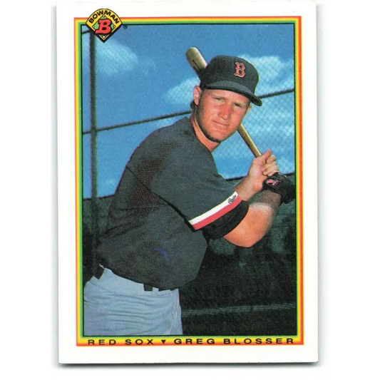 1990 Bowman #278 Greg Blosser NM-MT RC Rookie Boston Red Sox Baseball Card - Baseball Card Single