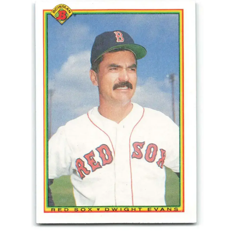 1990 Bowman #279 Dwight Evans NM-MT Boston Red Sox Baseball Card - Baseball Card Single