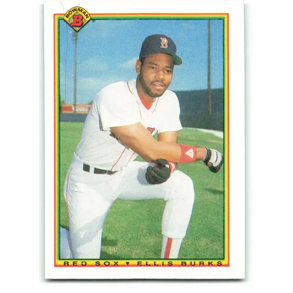 1990 Bowman #280 Ellis Burks NM-MT Boston Red Sox Baseball Card - Baseball Card Single