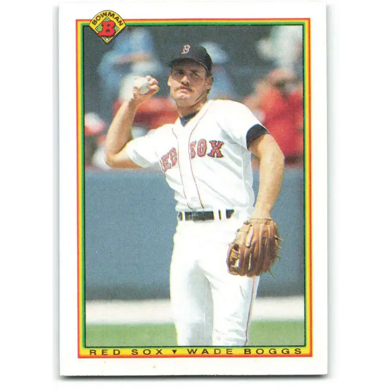 1990 Bowman #281 Wade Boggs NM-MT Boston Red Sox Baseball Card - Baseball Card Single