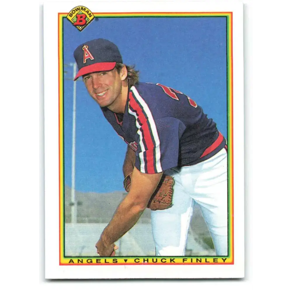 1990 Bowman #289 Chuck Finley NM-MT California Angels Baseball Card - Baseball Card Single