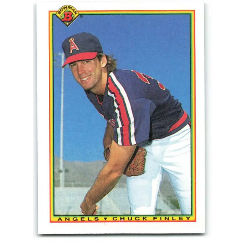 1990 Bowman #289 Chuck Finley NM-MT California Angels Baseball Card - Baseball Card Single