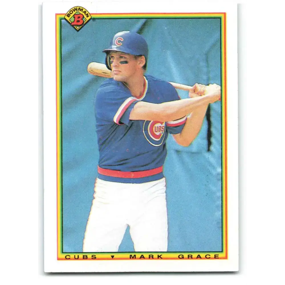1990 Bowman #29 Mark Grace NM-MT Chicago Cubs Baseball Card - Baseball Card Single