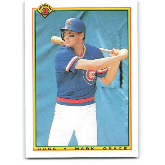 1990 Bowman #29 Mark Grace NM-MT Chicago Cubs Baseball Card