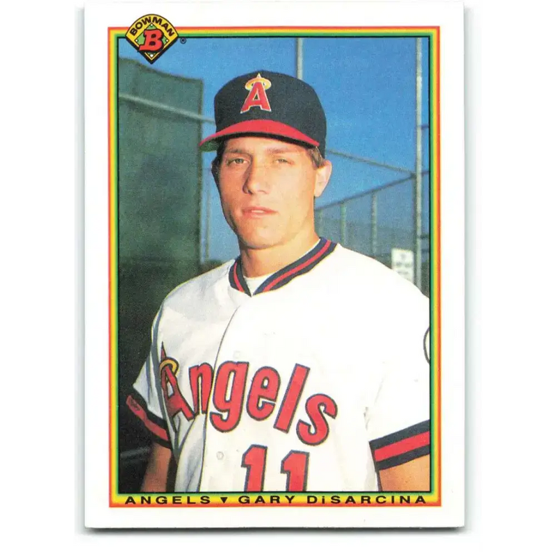 1990 Bowman #290 Gary DiSarcina NM-MT RC Rookie California Angels Baseball Card - Baseball Card Single