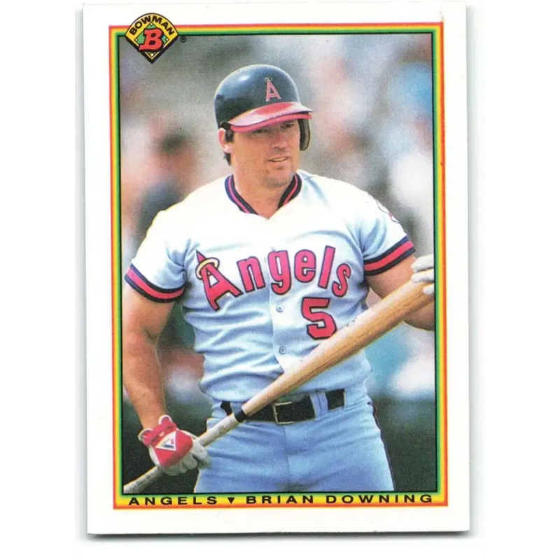 1990 Bowman #294 Brian Downing NM-MT California Angels Baseball Card - Baseball Card Single
