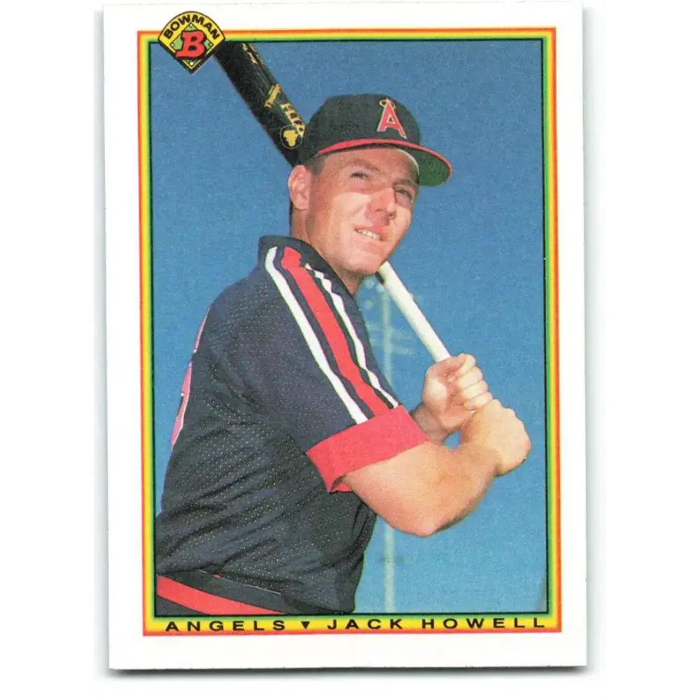 1990 Bowman #296 Jack Howell NM-MT California Angels Baseball Card - Baseball Card Single