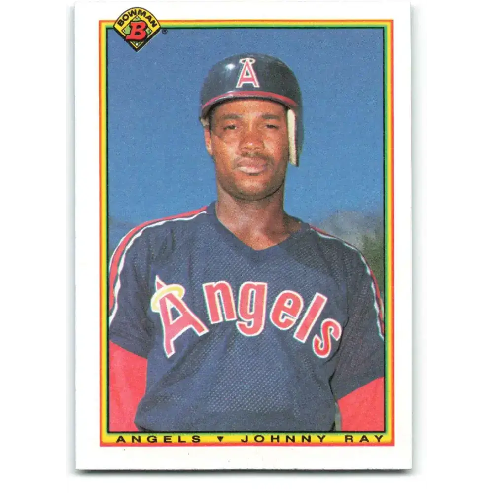 1990 Bowman #302 Johnny Ray NM-MT California Angels Baseball Card - Baseball Card Single
