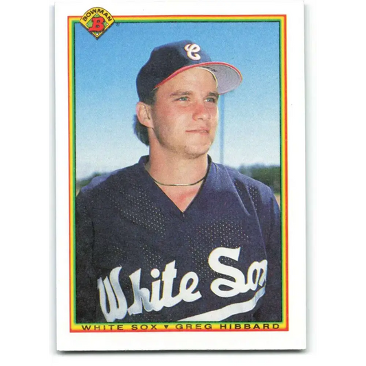 1990 Bowman #303 Greg Hibbard NM-MT RC Rookie Chicago White Sox Baseball Card - Baseball Card Single