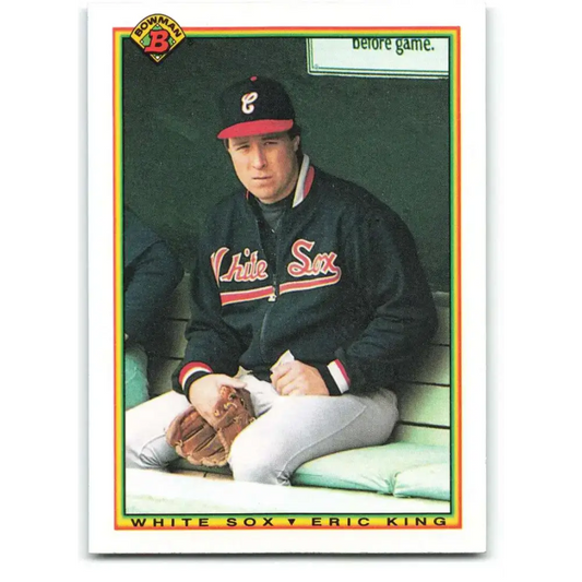 1990 Bowman #304 Eric King NM-MT Chicago White Sox Baseball Card - Baseball Card Single