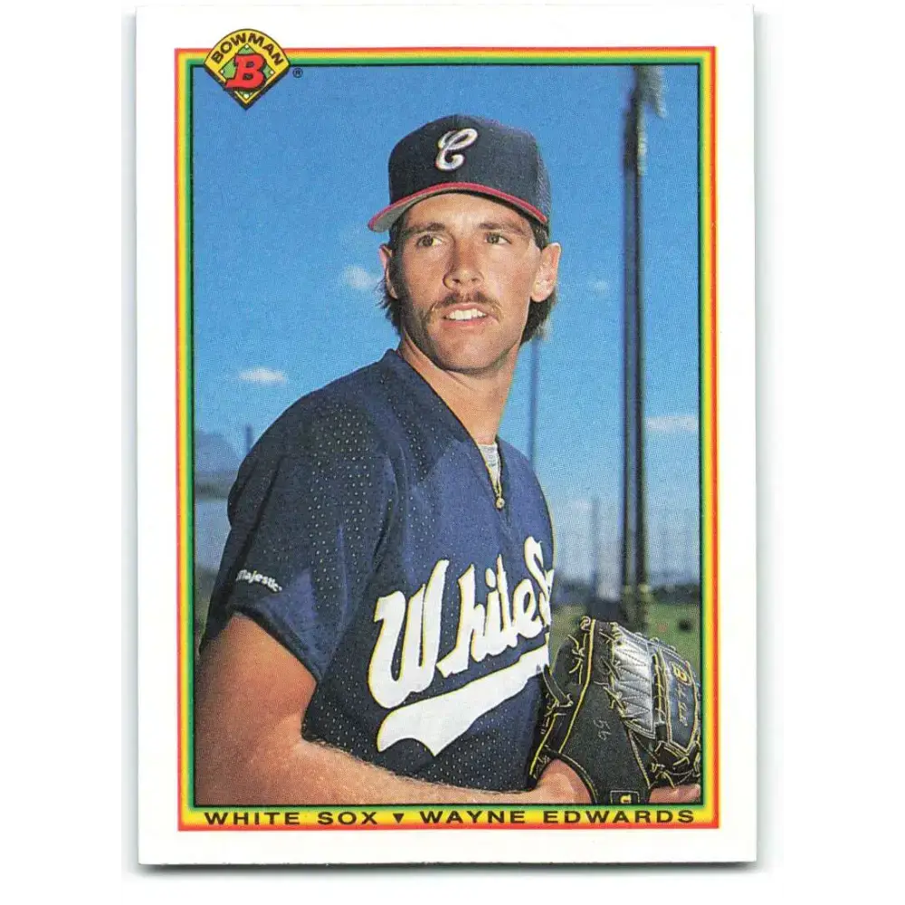 1990 Bowman #309 Wayne Edwards NM-MT RC Rookie Chicago White Sox Baseball Card - Baseball Card Single