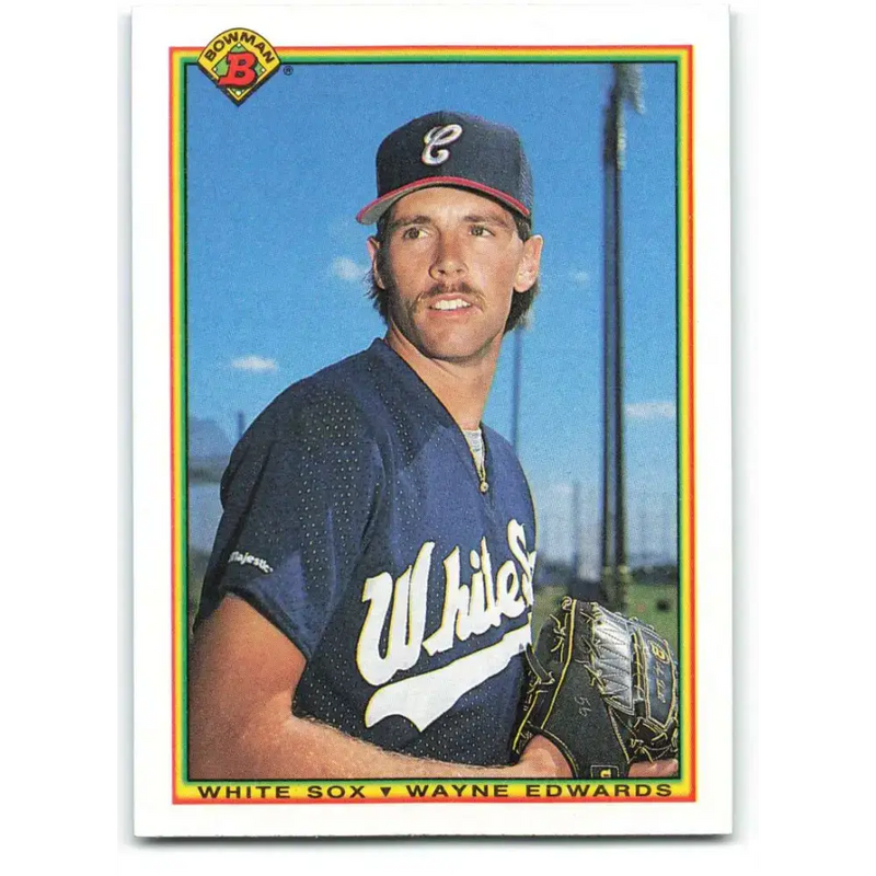 1990 Bowman #309 Wayne Edwards NM-MT RC Rookie Chicago White Sox Baseball Card - Baseball Card Single