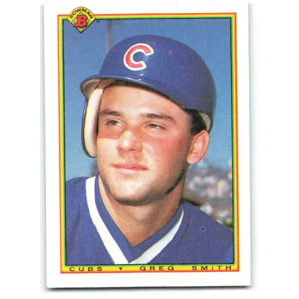 1990 Bowman #31 Greg Smith NM-MT RC Rookie Chicago Cubs Baseball Card - Baseball Card Single