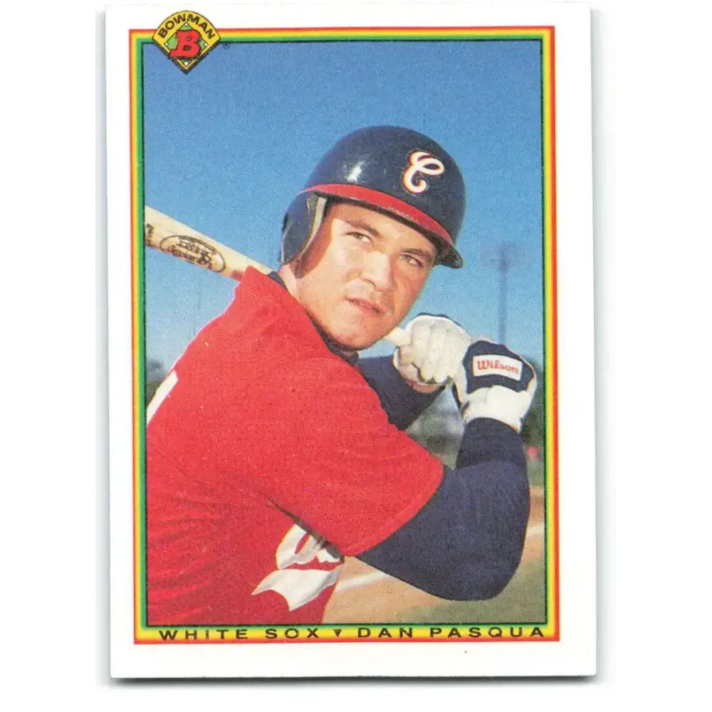 1990 Bowman #313 Dan Pasqua NM-MT Chicago White Sox Baseball Card - Baseball Card Single