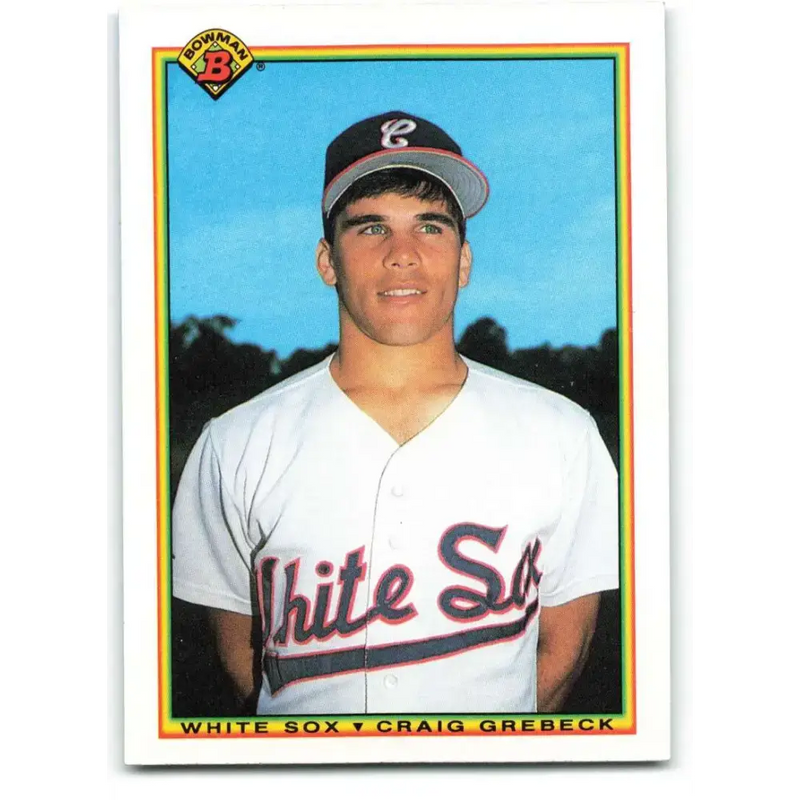 1990 Bowman #318 Craig Grebeck NM-MT RC Rookie Chicago White Sox Baseball Card - Baseball Card Single