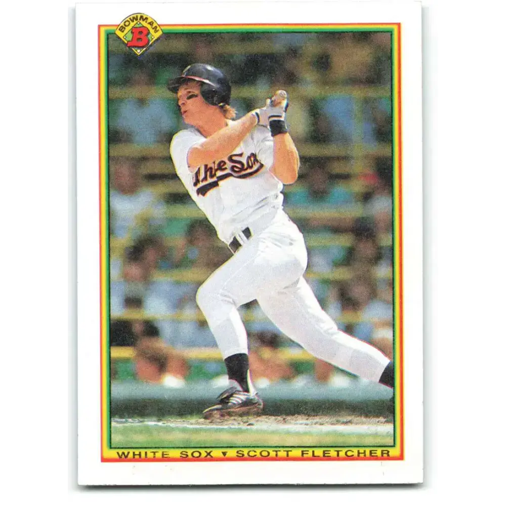 1990 Bowman #319 Scott Fletcher NM-MT Chicago White Sox Baseball Card - Baseball Card Single