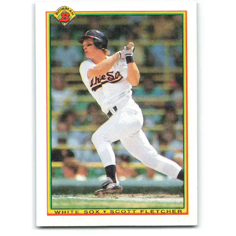 1990 Bowman #319 Scott Fletcher NM-MT Chicago White Sox Baseball Card - Baseball Card Single