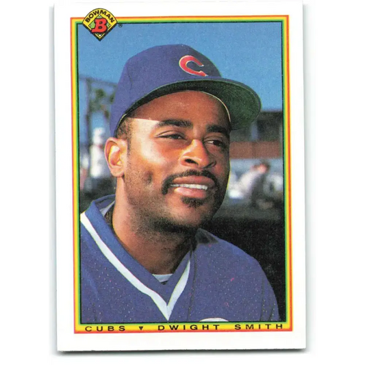 1990 Bowman #32 Dwight Smith NM-MT Chicago Cubs Baseball Card