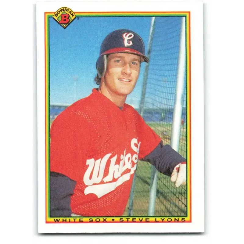 1990 Bowman #321 Steve Lyons NM-MT Chicago White Sox Baseball Card - Baseball Card Single