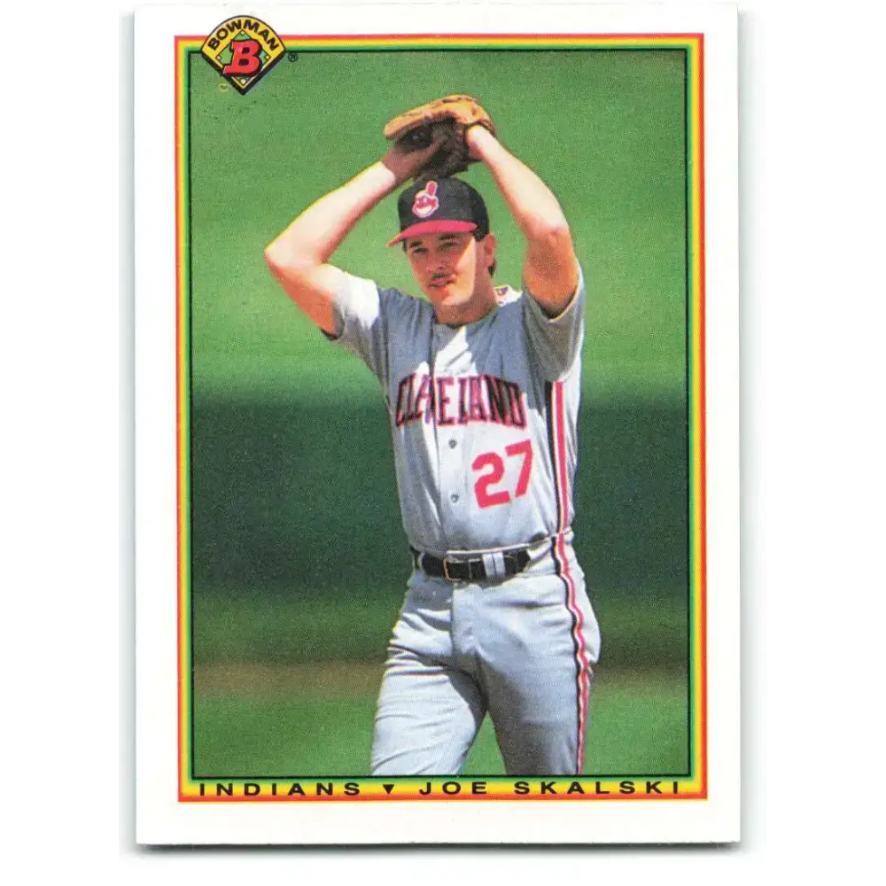 1990 Bowman #323 Joe Skalski NM-MT Cleveland Indians Baseball Card - Baseball Card Single