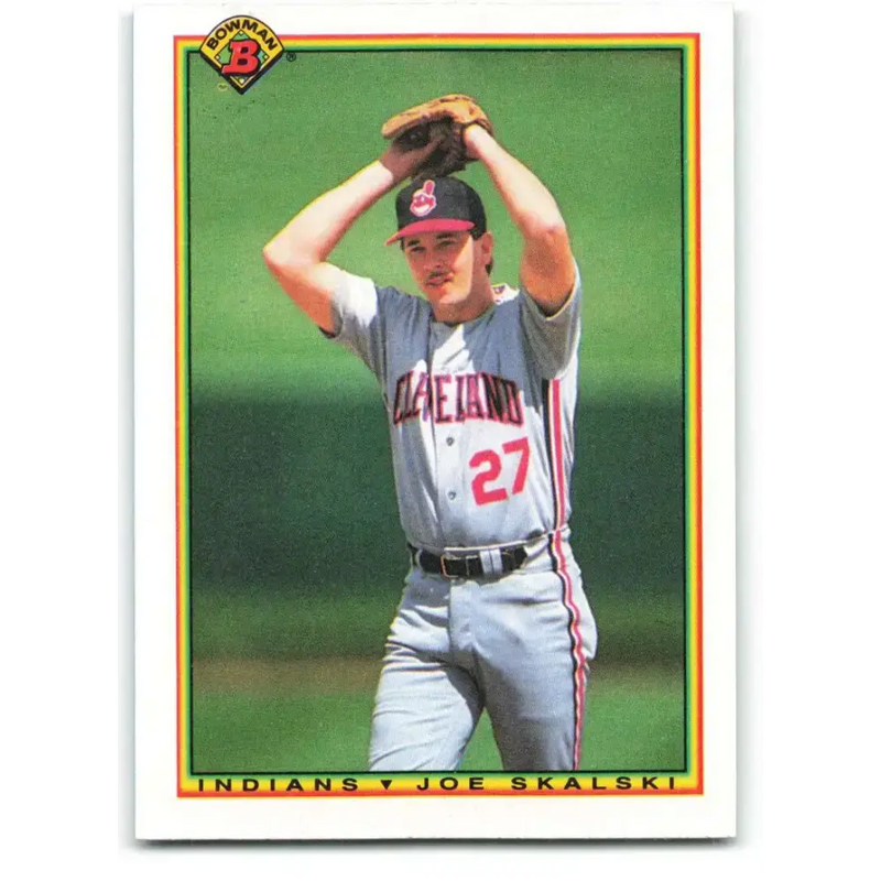 1990 Bowman #323 Joe Skalski NM-MT Cleveland Indians Baseball Card - Baseball Card Single
