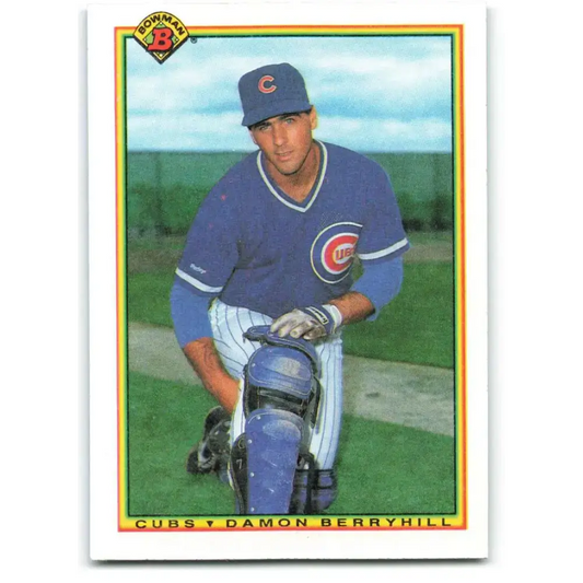 1990 Bowman #33 Damon Berryhill NM-MT Chicago Cubs Baseball Card