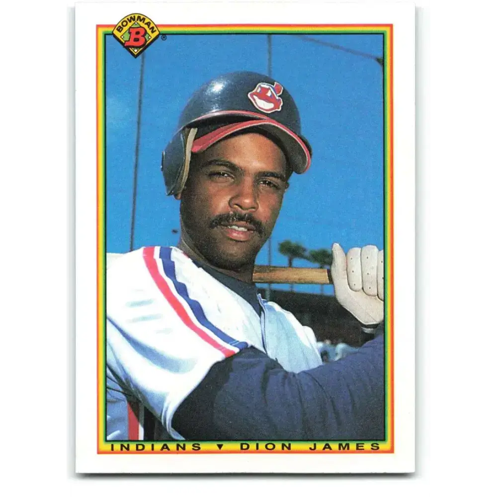 1990 Bowman #331 Dion James NM-MT Cleveland Indians Baseball Card - Baseball Card Single