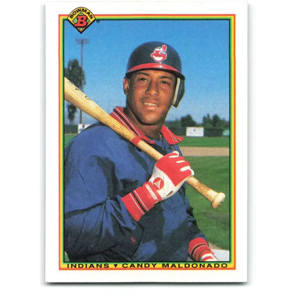 1990 Bowman #335 Candy Maldonado NM-MT Cleveland Indians Baseball Card - Baseball Card Single
