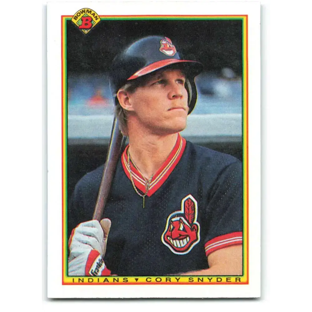 1990 Bowman #336 Cory Snyder NM-MT Cleveland Indians Baseball Card - Baseball Card Single