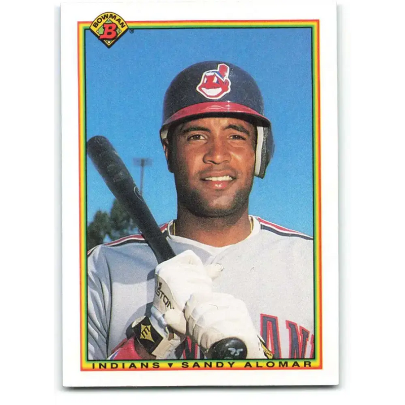1990 Bowman #337 Sandy Alomar Jr. NM-MT Cleveland Indians Baseball Card - Baseball Card Single
