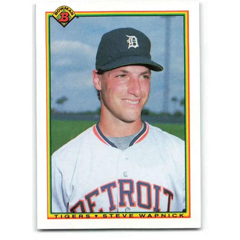 1990 Bowman #346 Steve Wapnick NM-MT RC Rookie Detroit Tigers Baseball Card - Baseball Card Single