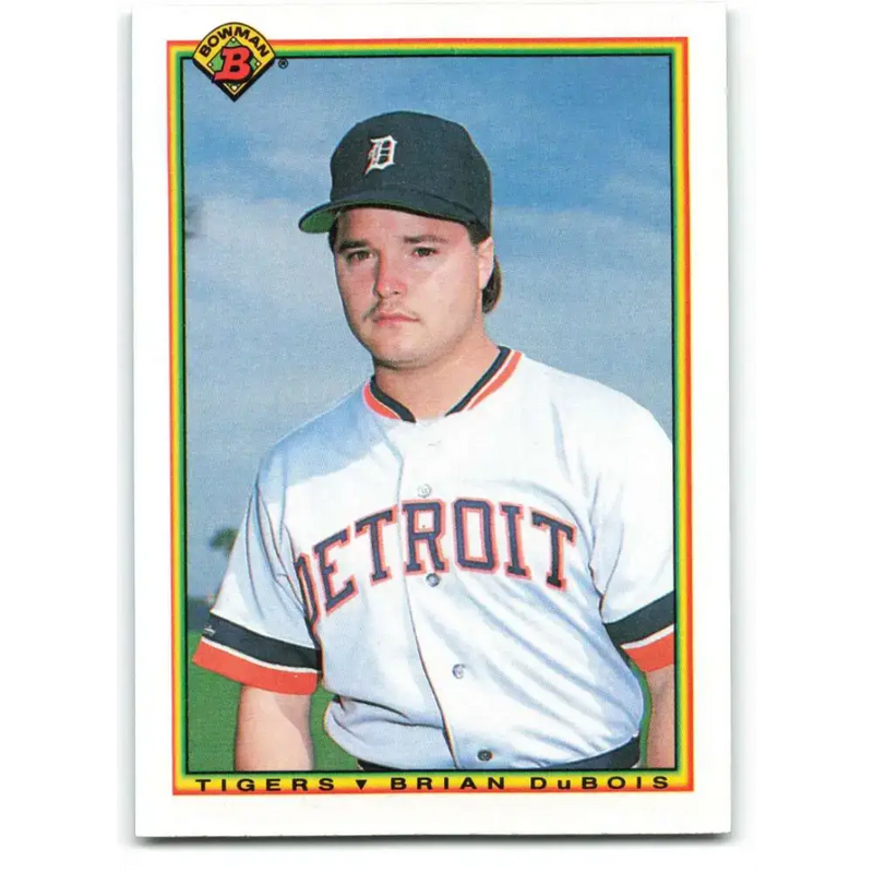 1990 Bowman #349 Brian DuBois NM-MT RC Rookie Detroit Tigers Baseball Card - Baseball Card Single