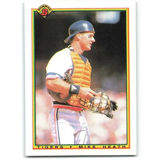 1990 Bowman #352 Mike Heath NM-MT Detroit Tigers Baseball Card