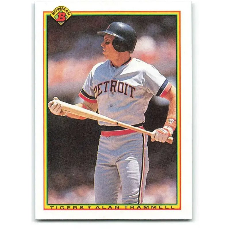 1990 Bowman #353 Alan Trammell NM-MT Detroit Tigers Baseball Card - Baseball Card Single