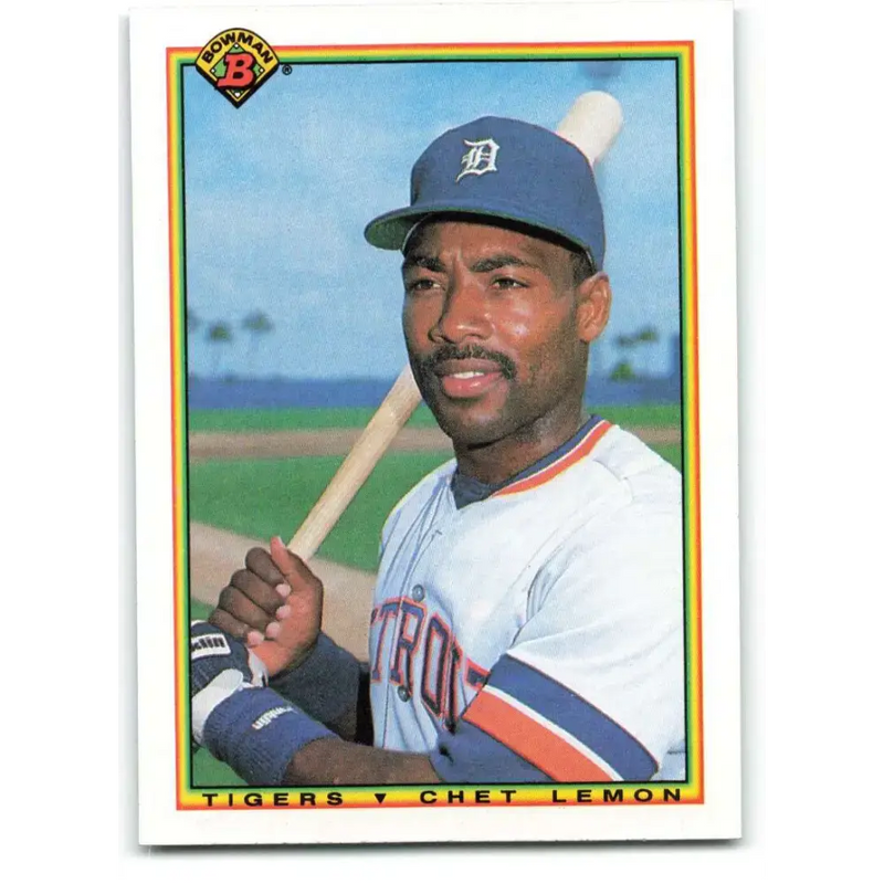 1990 Bowman #354 Chet Lemon NM-MT Detroit Tigers Baseball Card - Baseball Card Single