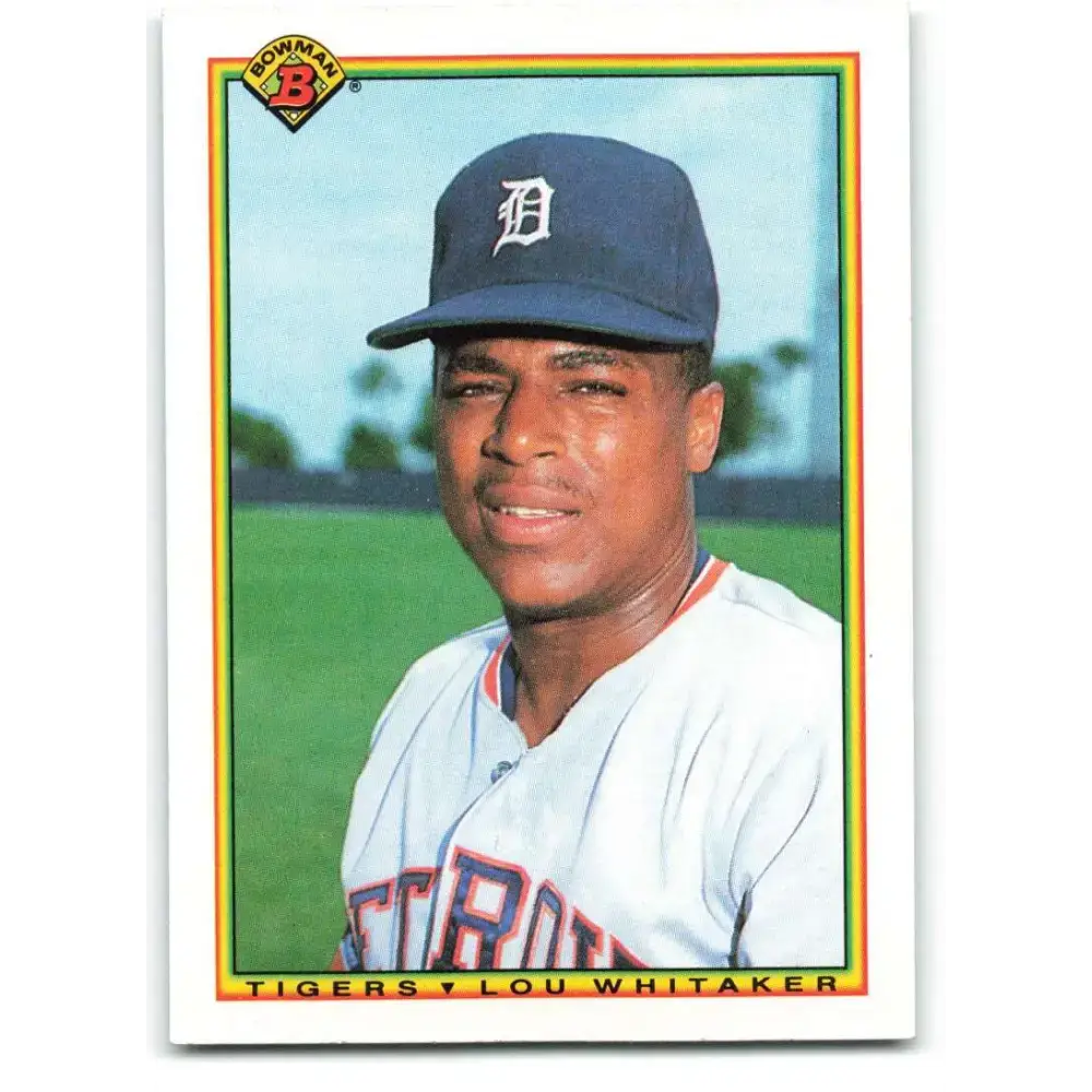 1990 Bowman #356 Lou Whitaker NM-MT Detroit Tigers Baseball Card - Baseball Card Single
